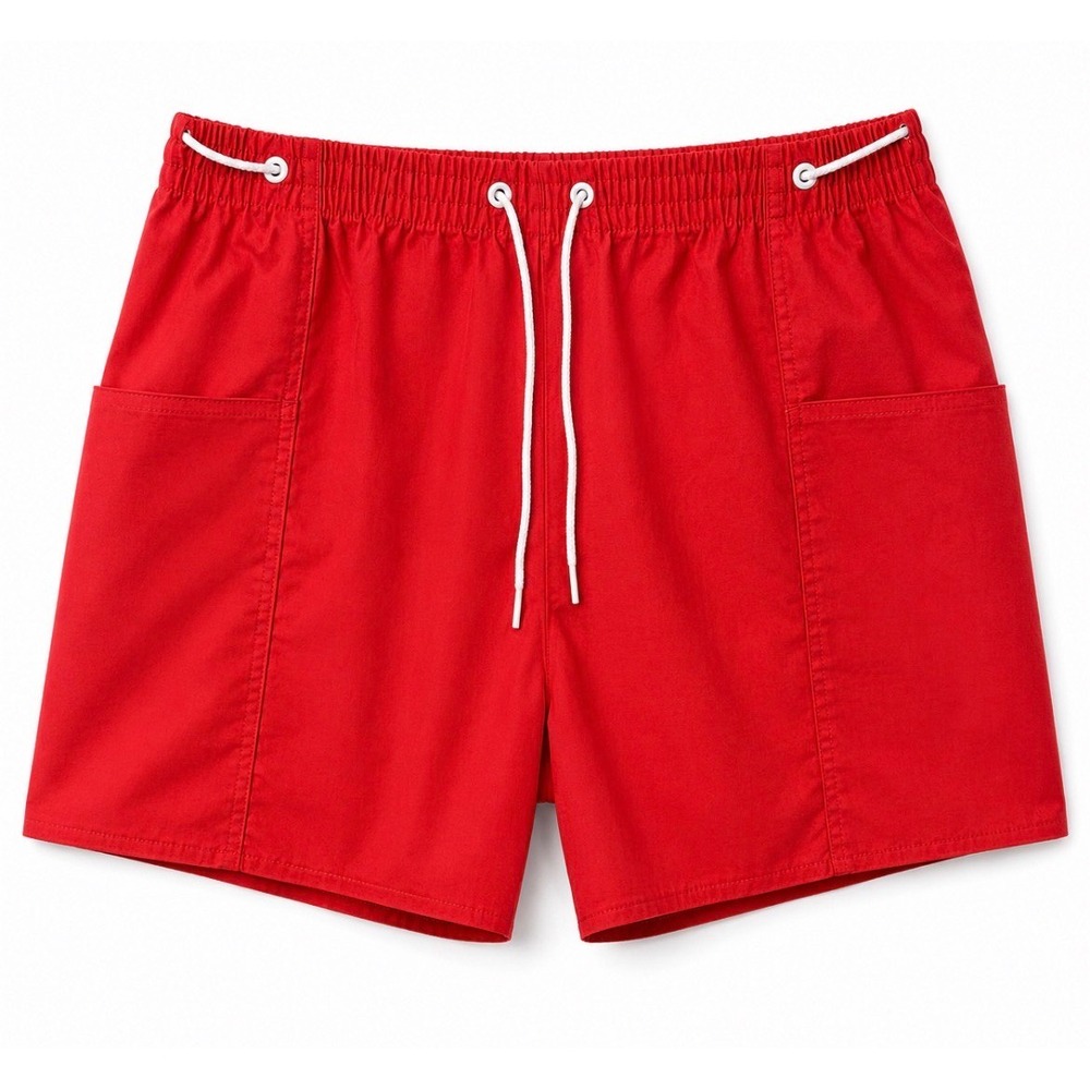 Vintage Jantzen Red Shorts Women's Size 18 Elastic Waist Retro Casual Shorts